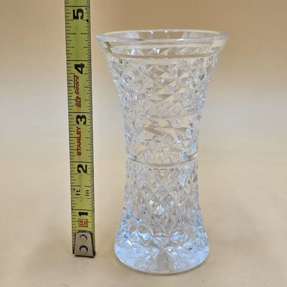 Vintage Waterford Crystal Glandore Mini Vase 4.5” Heavy